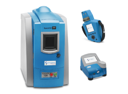 Рис. 1-3: Пример системы анализа масла на месте эксплуатации, предназначенной для лабораторий, проводящих испытания двигателей.