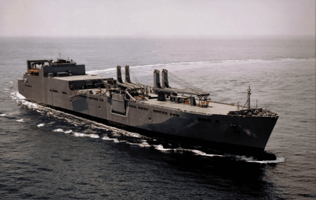 Рис. 14-1: Судно снабжения ВМС США "Watson" в море